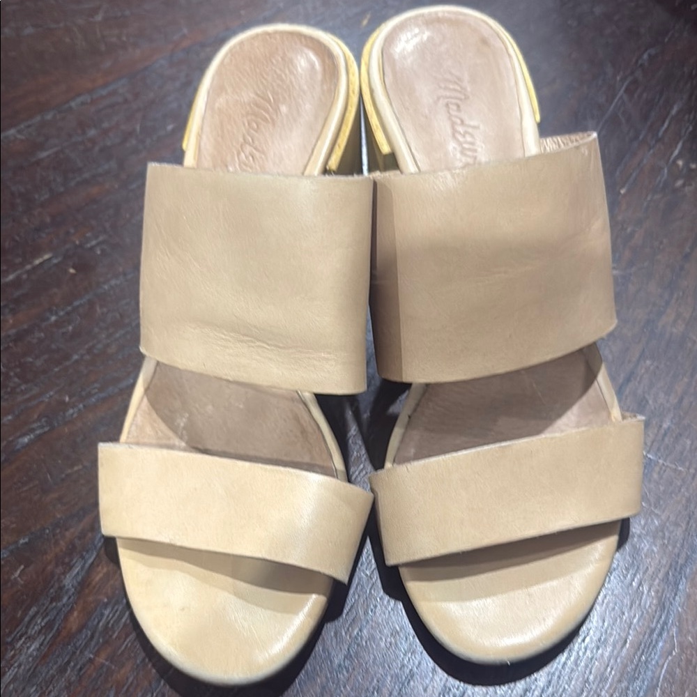 Madewell Women's Beige Slide Sandals